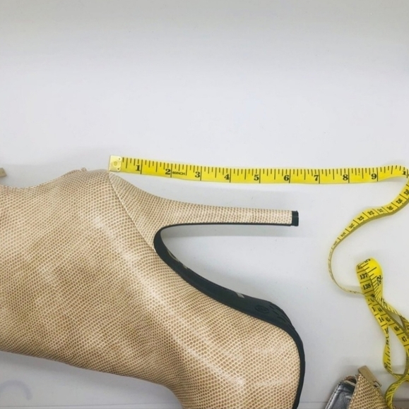 Dollhouse Cream Danger Vegan Leather Platform Stiletto Bootie Boot Size 8 - Picture 5 of 16